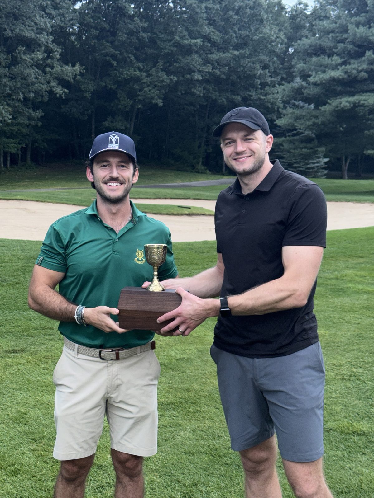 Brandon Bartneck, 2026 Champion Golfer of the Year, receives the Dadchelor Chalice
